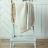 ‘Rossland’ Baby Alpaca Throw (Ivory) - EcoLuxe Furnishings