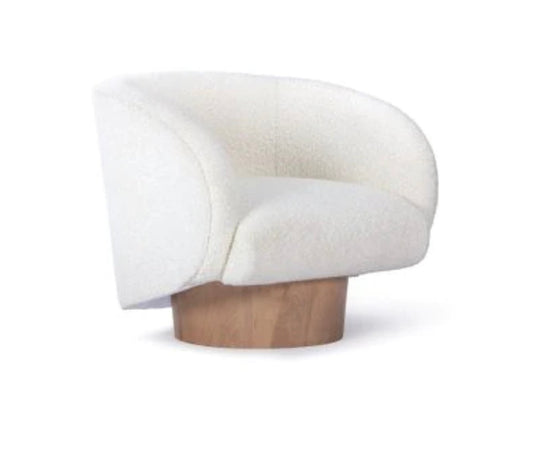 ‘Rotunda’ Chair (White Boucle) - EcoLuxe Furnishings