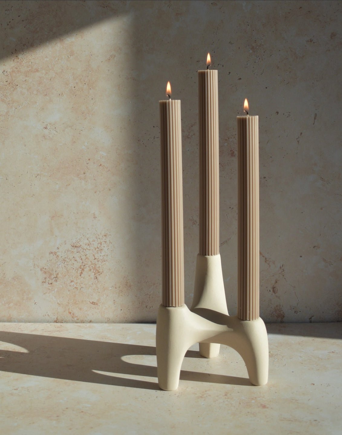 ‘Sage’ Roman Taper Candle - EcoLuxe Furnishings