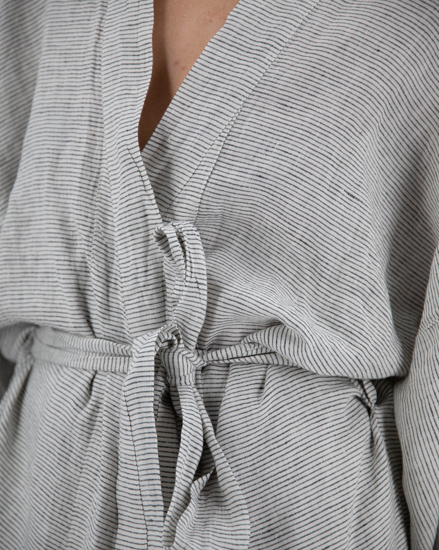 ‘Sai’ Full-Length Linen Robe - EcoLuxe Furnishings