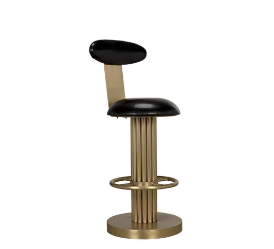 ‘Sedes’ Counter Stool (Steel w/Brass Finish) - EcoLuxe Furnishings