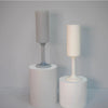 ‘Seff’ Silicone Unbreakable Champagne Flutes (Blanc + Dove) - EcoLuxe Furnishings