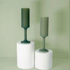 ‘Seff’ Silicone Unbreakable Champagne Flutes (Sage + Olive) - EcoLuxe Furnishings