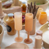 ‘Seff’ Silicone Unbreakable Champagne Flutes (Wheat + Oat) - EcoLuxe Furnishings