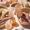 ‘Seff’ Silicone Unbreakable Champagne Flutes (Wheat + Oat) - EcoLuxe Furnishings