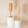 ‘Seff’ Silicone Unbreakable Champagne Flutes (Wheat + Oat) - EcoLuxe Furnishings