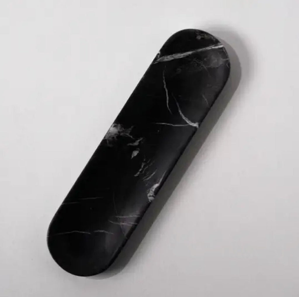 ‘Spello’ Jewelry Dish/Serving Tray/Desk Organizer (Black Marble) - EcoLuxe Furnishings