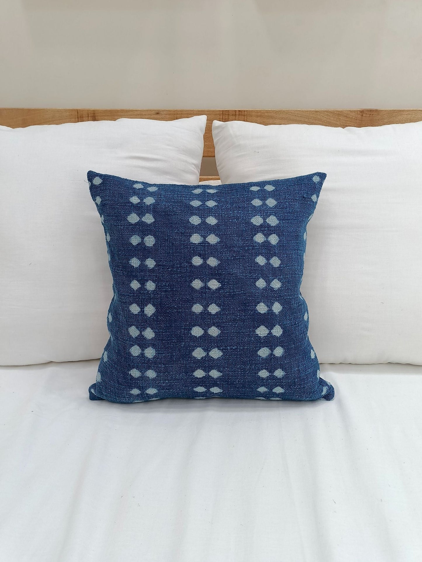 ‘Spp Indigo’ Pillow Cover (Blue) - EcoLuxe Furnishings