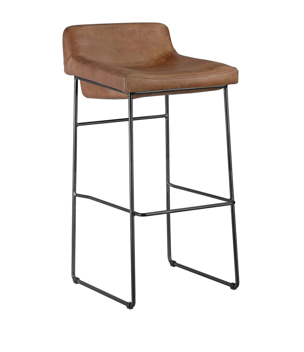 ‘Starlet’ Counter Stool, Set of 2 (Brown) - EcoLuxe Furnishings