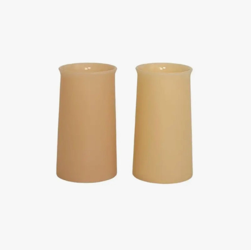 ‘Stegg’ Silicone Unbreakable Highball Glasses (Wheat + Oat) - EcoLuxe Furnishings