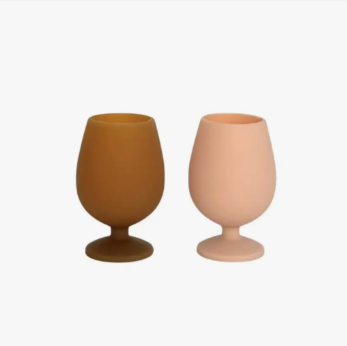‘Stemm’ Silicone Unbreakable Wine Glasses (Latte + Donkey) - EcoLuxe Furnishings