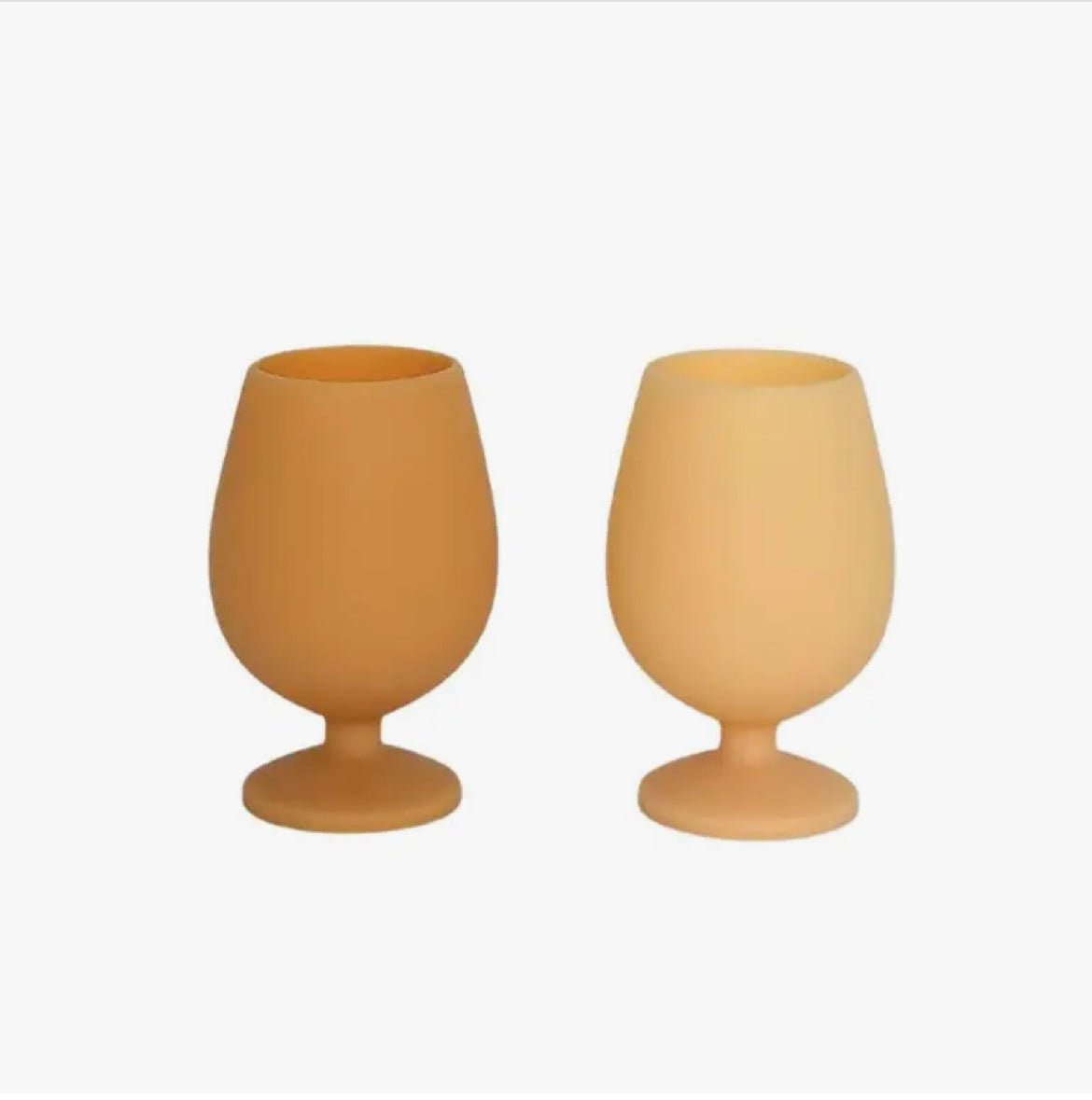‘Stemm’ Silicone Unbreakable Wine Glasses (Wheat + Oat) - EcoLuxe Furnishings