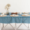 Stone Washed Linen Tablecloth, 84" X 60" - EcoLuxe Furnishings