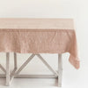 Stone Washed Linen Tablecloth, 84" X 60" - EcoLuxe Furnishings