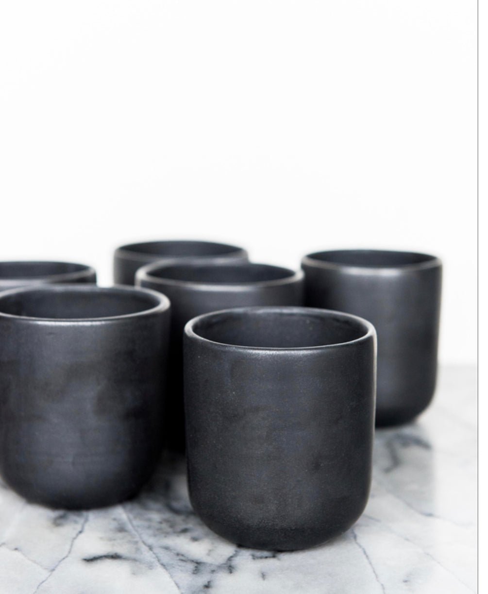 Stoneware Coffee Tumbler (Black Matte) - EcoLuxe Furnishings