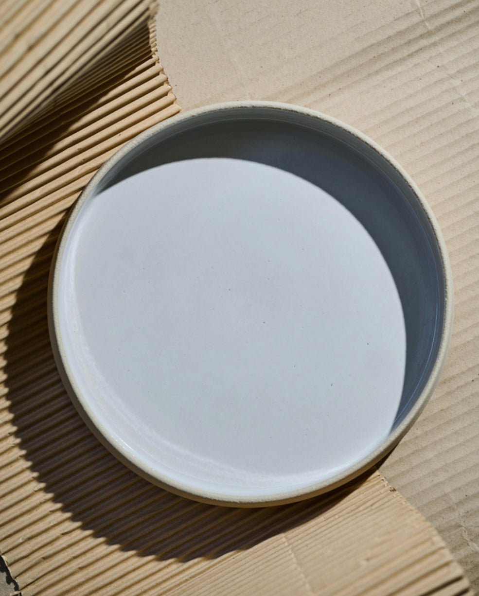 Stoneware Dinner Plates w/High Sides - EcoLuxe Furnishings