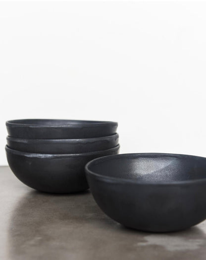 Stoneware Everyday Bowl (Black Matte) - EcoLuxe Furnishings