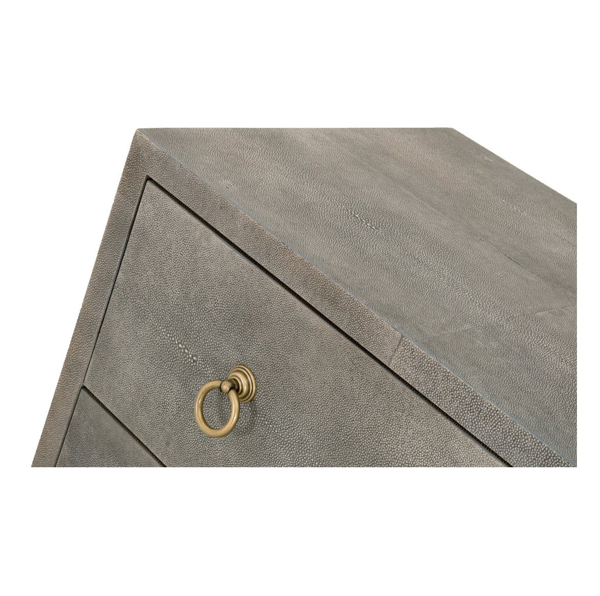‘Strand Shagreen’ 6-Drawer Double Dresser (Grey Shagreen) - EcoLuxe Furnishings