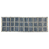 ‘Strauss’ Runner Rug, 2.5 x 8 (Grid Pattern) - EcoLuxe Furnishings