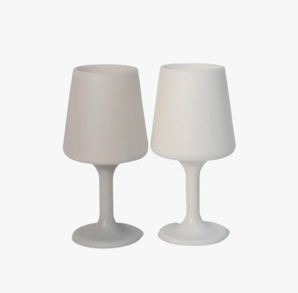 ‘Swepp’ Silicone Unbreakable Wine Glasses (Blanc + Dove) - EcoLuxe Furnishings