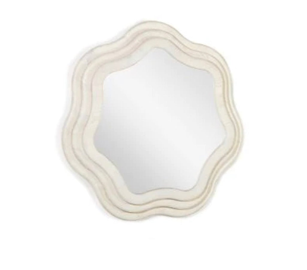 ‘Swirl’ Round Mirror, 30″ - EcoLuxe Furnishings