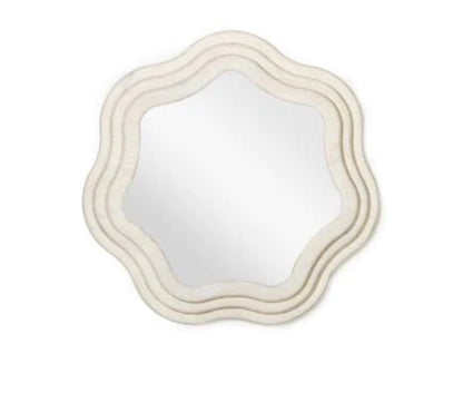‘Swirl’ Round Mirror, 30″ - EcoLuxe Furnishings
