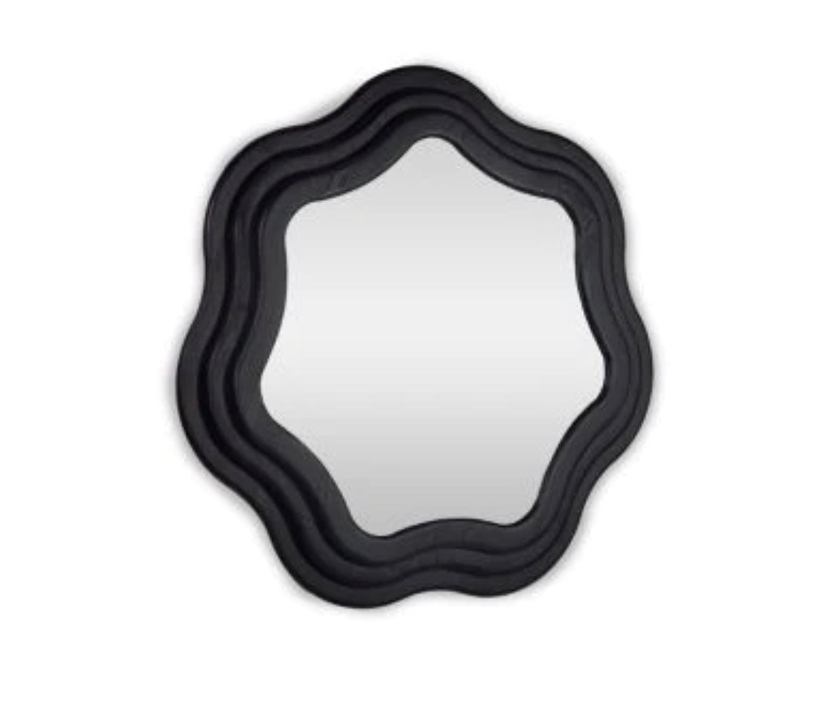 ‘Swirl’ Round Mirror, 40″ - EcoLuxe Furnishings