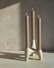 ‘Taupe’ Roman Taper Candle - EcoLuxe Furnishings