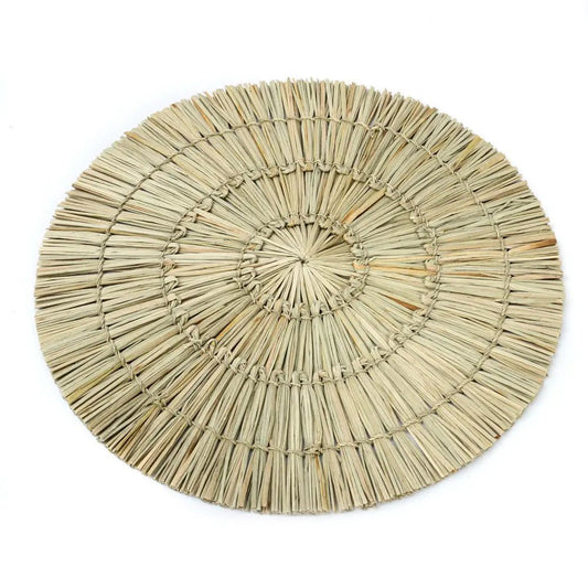 ‘The Alang Alang Placemat, Round (Natural) - EcoLuxe Furnishings