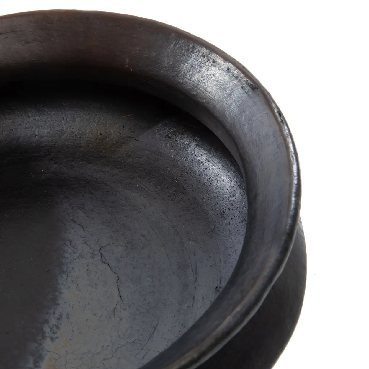 ‘The Burned Oval Pot’ (Black) - EcoLuxe Furnishings