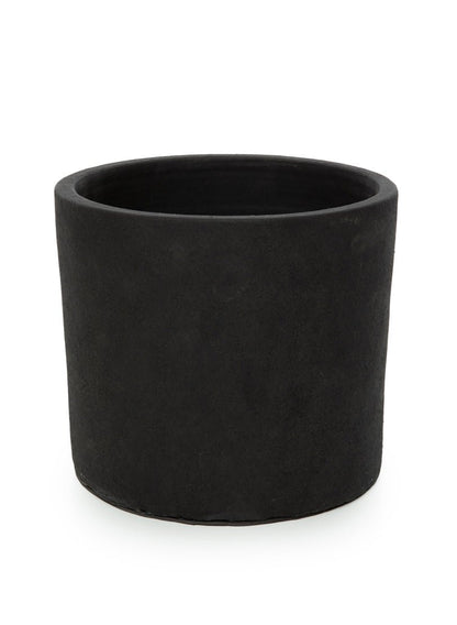 ‘The Charcoal High’ Planter, Large (Black/Natural) - EcoLuxe Furnishings