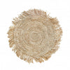 ‘The Fringe’ Raffia Placemat, Round (Natural) - EcoLuxe Furnishings