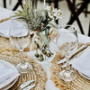 ‘The Fringe’ Raffia Placemat, Round (Natural) - EcoLuxe Furnishings