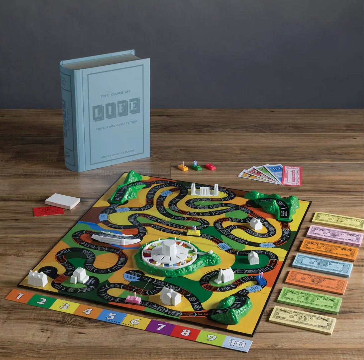 ‘The Game of Life’ Vintage Bookshelf Edition - EcoLuxe Furnishings