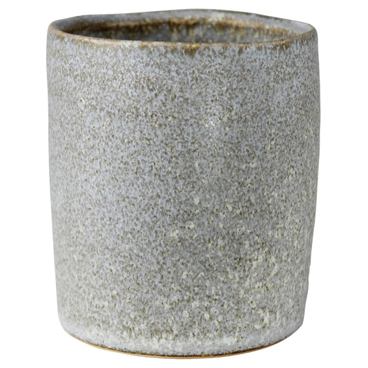 ‘Tiburon’ Ceramic Cup, Set of 6 (Light Grey Glazed) - EcoLuxe Furnishings