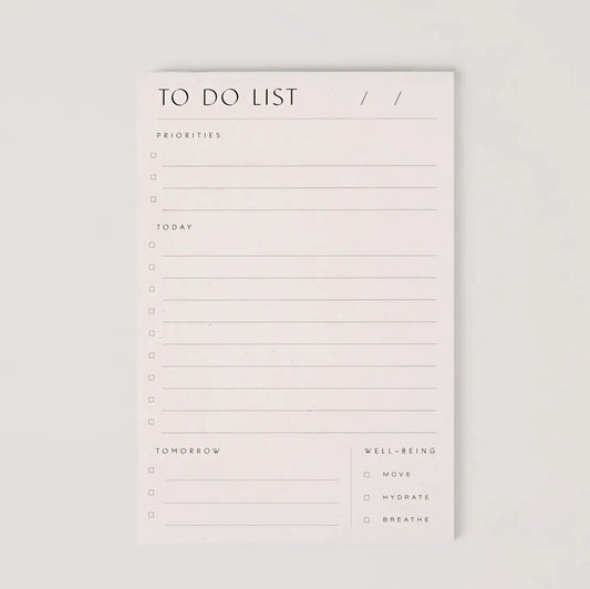 ‘To Do List’ Pad - EcoLuxe Furnishings