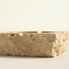 ‘Tobaccos’ Marble Ashtray, Travertine (Beige) - EcoLuxe Furnishings