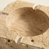 ‘Tobaccos’ Marble Ashtray, Travertine (Beige) - EcoLuxe Furnishings