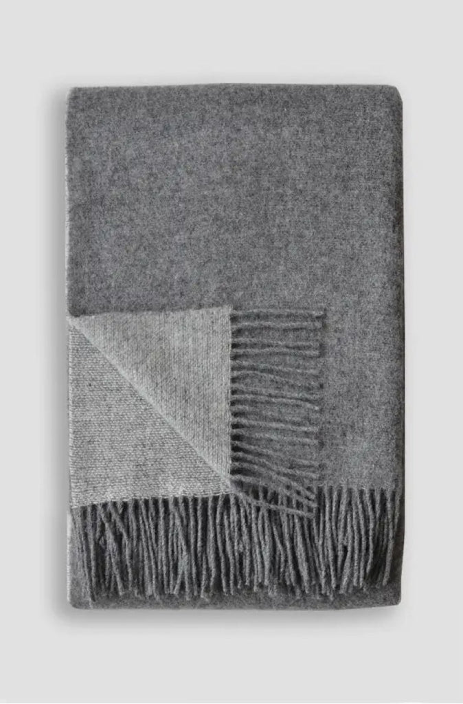 ‘Trafalgar’ Wool Double Sided Throw - EcoLuxe Furnishings