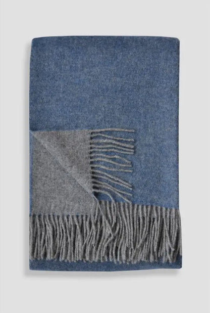 ‘Trafalgar’ Wool Double Sided Throw - EcoLuxe Furnishings