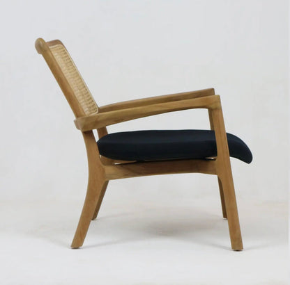 ‘Tulip’ Lounge Chair (Teak + Walnut) - EcoLuxe Furnishings