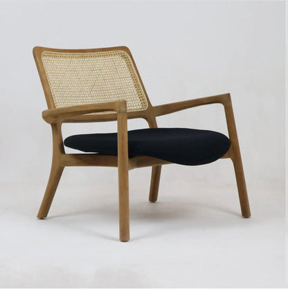 ‘Tulip’ Lounge Chair (Teak + Walnut) - EcoLuxe Furnishings