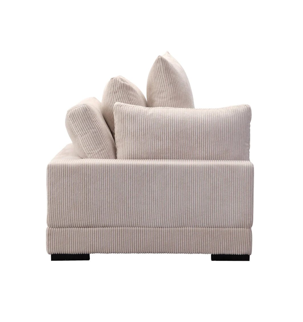 ‘Tumble’ Corner Chair (Cappuccino) - EcoLuxe Furnishings