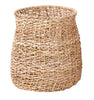 ‘Tuzi’ Natural Woven Round Abaca Nesting Tall High Waisted Baskets, Set of 2 (Natural) - EcoLuxe Furnishings