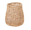 ‘Tuzi’ Natural Woven Round Abaca Nesting Tall High Waisted Baskets, Set of 2 (Natural) - EcoLuxe Furnishings