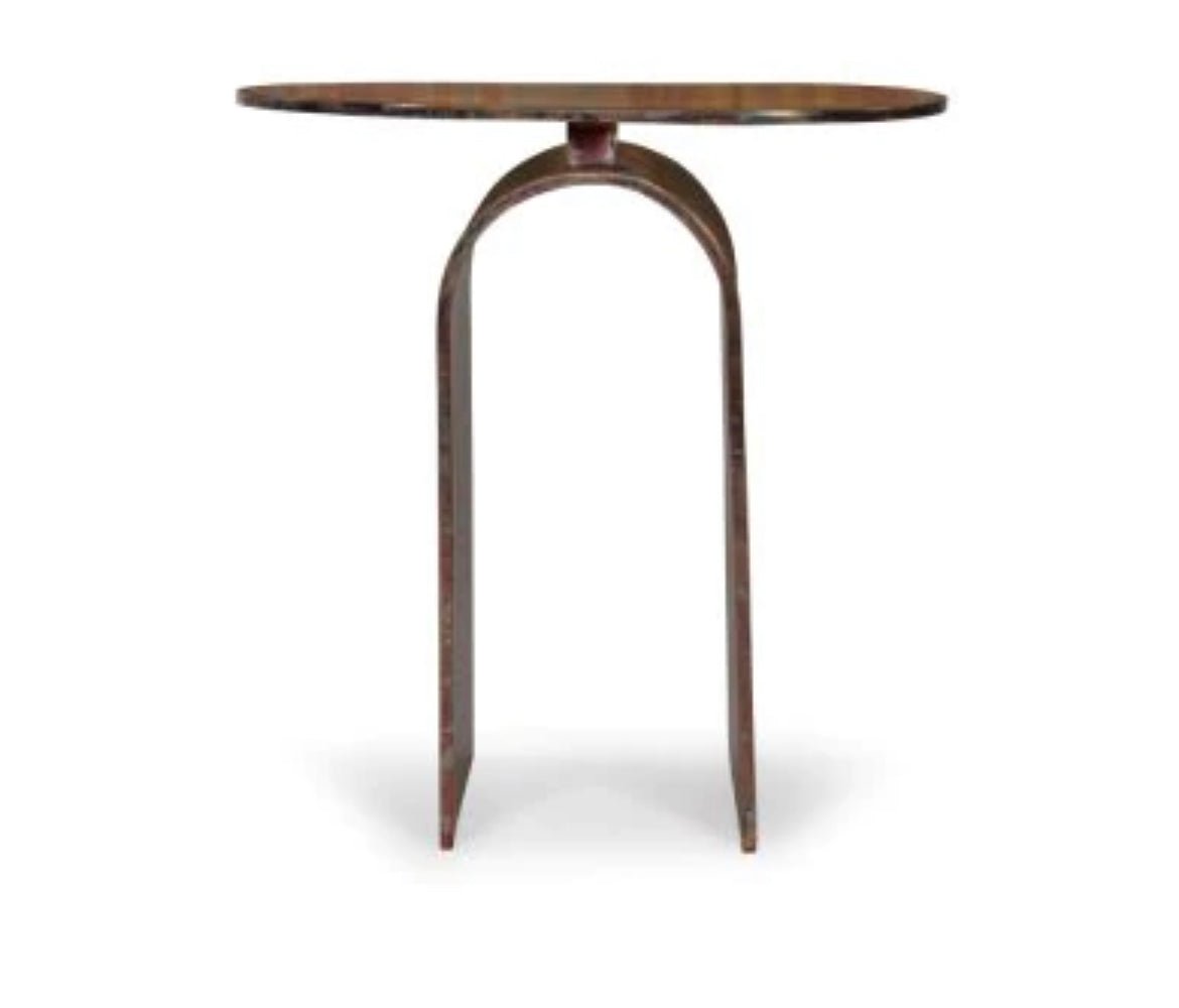‘Vault’ Side Table (Oxidized) - EcoLuxe Furnishings