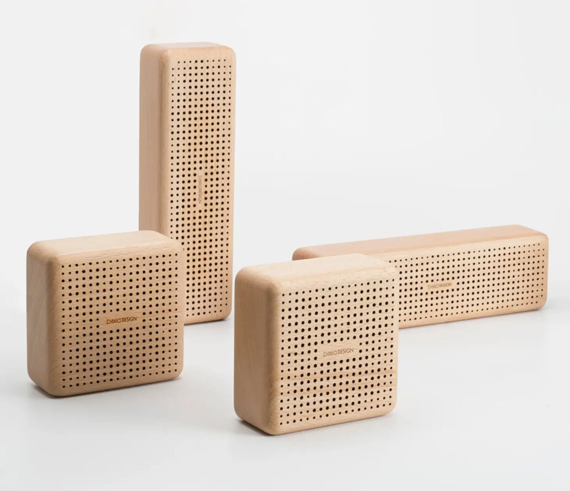 Wooden Bluetooth Speaker (Square) ~Red Dot Awarded - EcoLuxe Furnishings