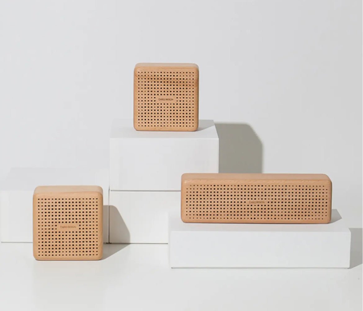 Wooden Bluetooth Speaker (Square) ~Red Dot Awarded - EcoLuxe Furnishings