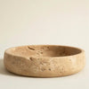 ‘Yesevi’ Marble Bowl (Natural Travertine) - EcoLuxe Furnishings